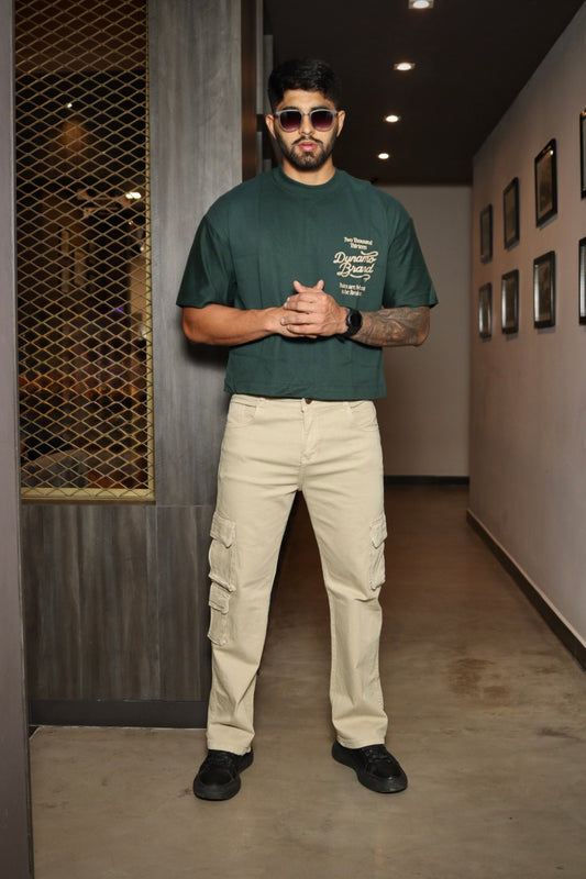 Jean cargo caqui caballero