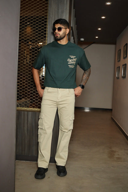 Jean cargo caqui caballero