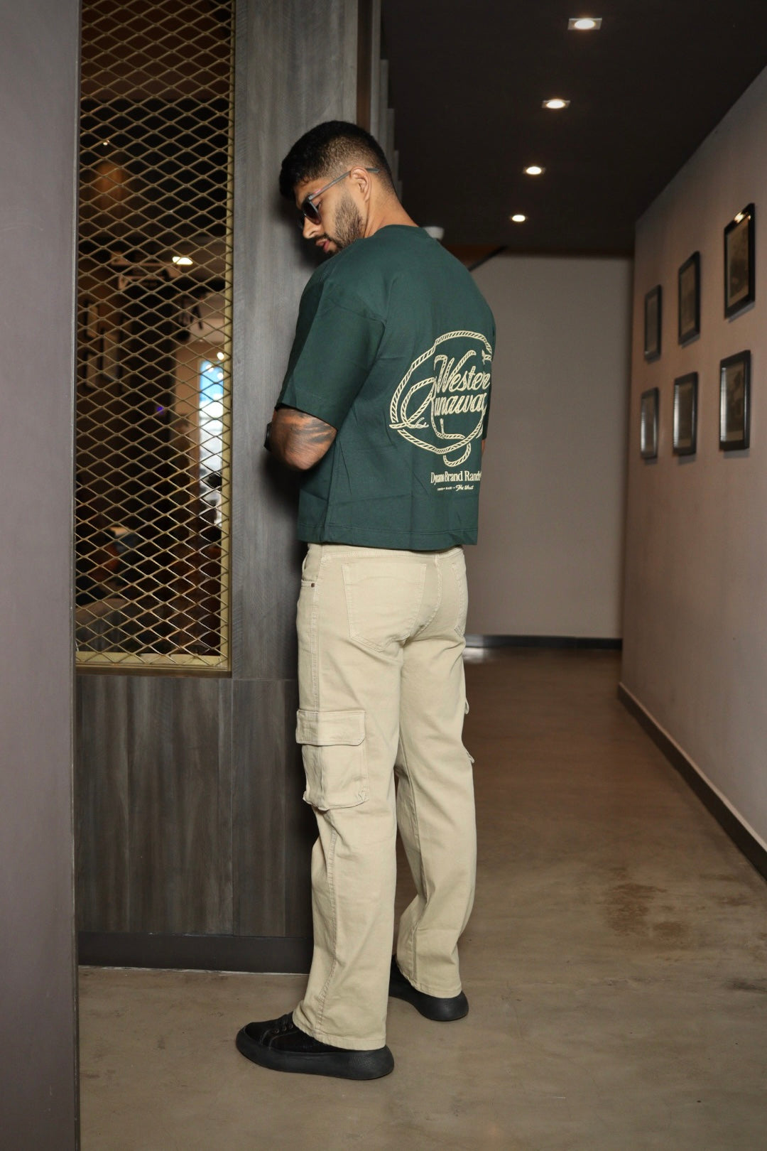 Jean cargo caqui caballero