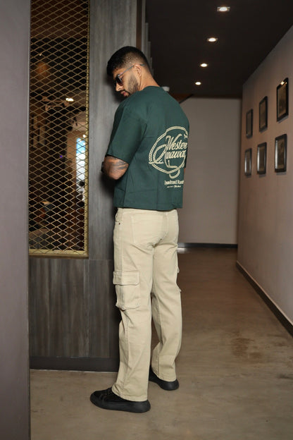 Jean cargo caqui caballero